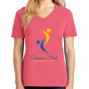 Cotton Women's V-neck Tee sing united test Thumbnail