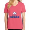 Cotton Women's V-neck Tee sing united test Thumbnail