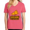 Cotton Women's V-neck Tee sing united test Thumbnail