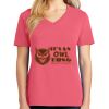 Cotton Women's V-neck Tee sing united test Thumbnail