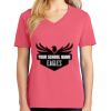 Cotton Women's V-neck Tee sing united test Thumbnail