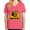Cotton Women's V-neck Tee sing united test Thumbnail