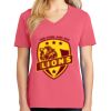 Cotton Women's V-neck Tee sing united test Thumbnail