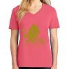 Cotton Women's V-neck Tee sing united test Thumbnail