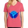 Cotton Women's V-neck Tee sing united test Thumbnail