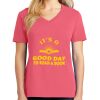 Cotton Women's V-neck Tee sing united test Thumbnail