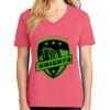Cotton Women's V-neck Tee sing united test Thumbnail