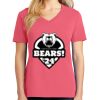 Cotton Women's V-neck Tee sing united test Thumbnail