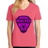 Cotton Women's V-neck Tee sing united test Thumbnail