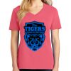 Cotton Women's V-neck Tee sing united test Thumbnail