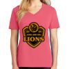 Cotton Women's V-neck Tee sing united test Thumbnail