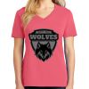 Cotton Women's V-neck Tee sing united test Thumbnail