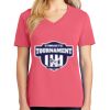 Cotton Women's V-neck Tee sing united test Thumbnail