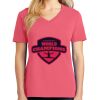Cotton Women's V-neck Tee sing united test Thumbnail