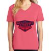 Cotton Women's V-neck Tee sing united test Thumbnail