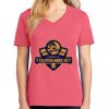 Cotton Women's V-neck Tee sing united test Thumbnail