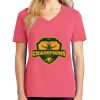 Cotton Women's V-neck Tee sing united test Thumbnail