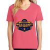 Cotton Women's V-neck Tee sing united test Thumbnail