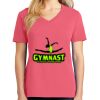 Cotton Women's V-neck Tee sing united test Thumbnail