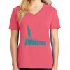 Cotton Women's V-neck Tee sing united test Thumbnail