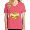 Cotton Women's V-neck Tee sing united test Thumbnail