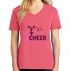 Cotton Women's V-neck Tee sing united test Thumbnail
