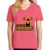 Cotton Women's V-neck Tee sing united test Thumbnail