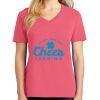 Cotton Women's V-neck Tee sing united test Thumbnail