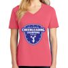 Cotton Women's V-neck Tee sing united test Thumbnail