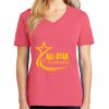 Cotton Women's V-neck Tee sing united test Thumbnail