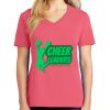 Cotton Women's V-neck Tee sing united test Thumbnail