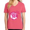 Cotton Women's V-neck Tee sing united test Thumbnail
