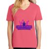 Cotton Women's V-neck Tee sing united test Thumbnail