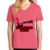 Cotton Women's V-neck Tee sing united test Thumbnail