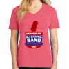 Cotton Women's V-neck Tee sing united test Thumbnail