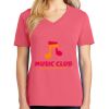 Cotton Women's V-neck Tee sing united test Thumbnail