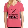 Cotton Women's V-neck Tee sing united test Thumbnail