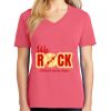 Cotton Women's V-neck Tee sing united test Thumbnail