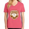 Cotton Women's V-neck Tee sing united test Thumbnail