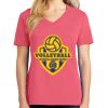 Cotton Women's V-neck Tee sing united test Thumbnail