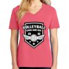 Cotton Women's V-neck Tee sing united test Thumbnail