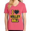 Cotton Women's V-neck Tee sing united test Thumbnail