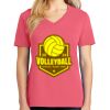 Cotton Women's V-neck Tee sing united test Thumbnail