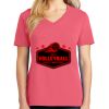 Cotton Women's V-neck Tee sing united test Thumbnail