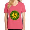Cotton Women's V-neck Tee sing united test Thumbnail