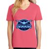 Cotton Women's V-neck Tee sing united test Thumbnail
