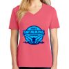 Cotton Women's V-neck Tee sing united test Thumbnail