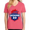 Cotton Women's V-neck Tee sing united test Thumbnail