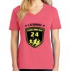 Cotton Women's V-neck Tee sing united test Thumbnail
