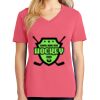Cotton Women's V-neck Tee sing united test Thumbnail